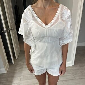 Karen Millen Silk Lace Top ￼